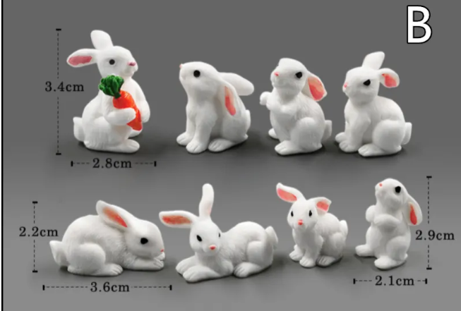Mini Resin Animal Figurines | DIY Micro-Landscape Decor
