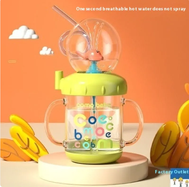 Children's Whale Cartoon Water Bottle
