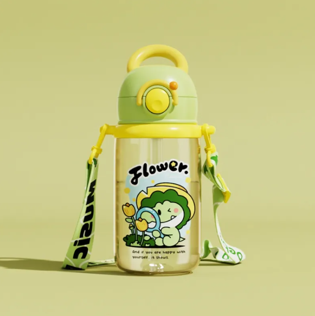 Children's Whale Cartoon Water Bottle