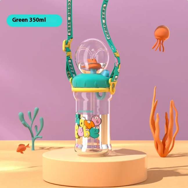 Children's Whale Cartoon Water Bottle