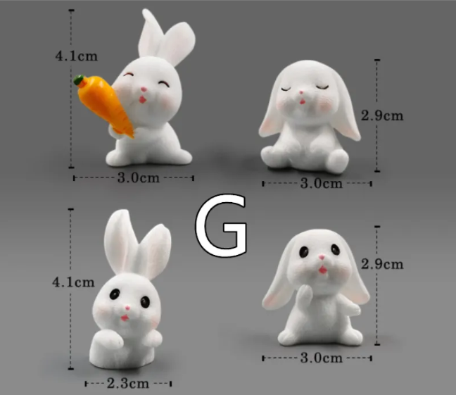 Mini Resin Animal Figurines | DIY Micro-Landscape Decor