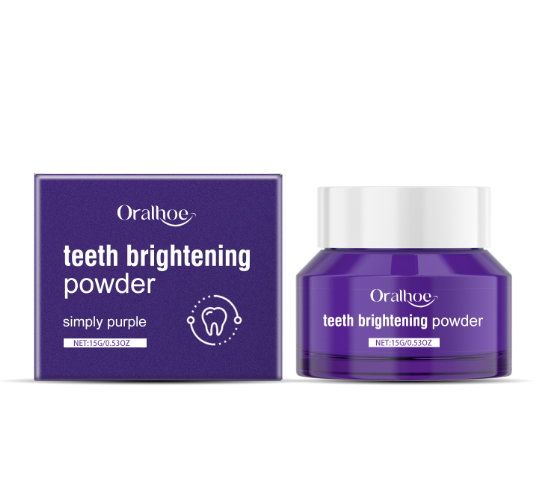 BrightGuard™ Purple Tooth Powder – Natural Whitening & Gum Care