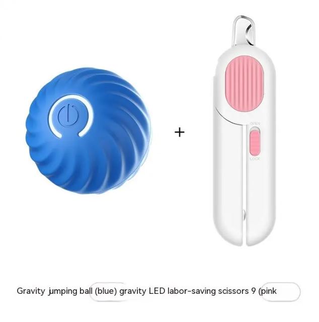 Smart Self-Rolling Dog Ball Toy – Interactive USB Rechargeable Pet Toy