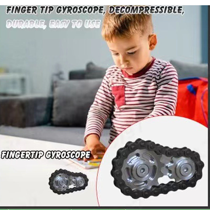 Gear Chain Finger Spinner Fidget Toy