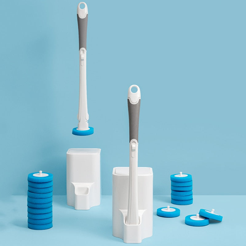 Disposable Toilet Brush Set | No-Touch Replacement Heads