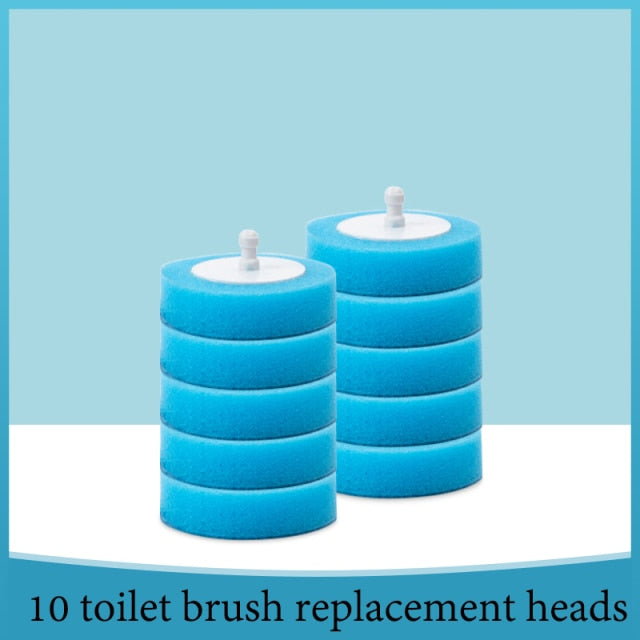 Disposable Toilet Brush Set | No-Touch Replacement Heads