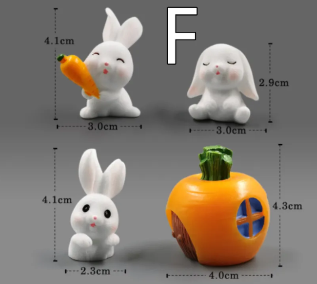 Mini Resin Animal Figurines | DIY Micro-Landscape Decor