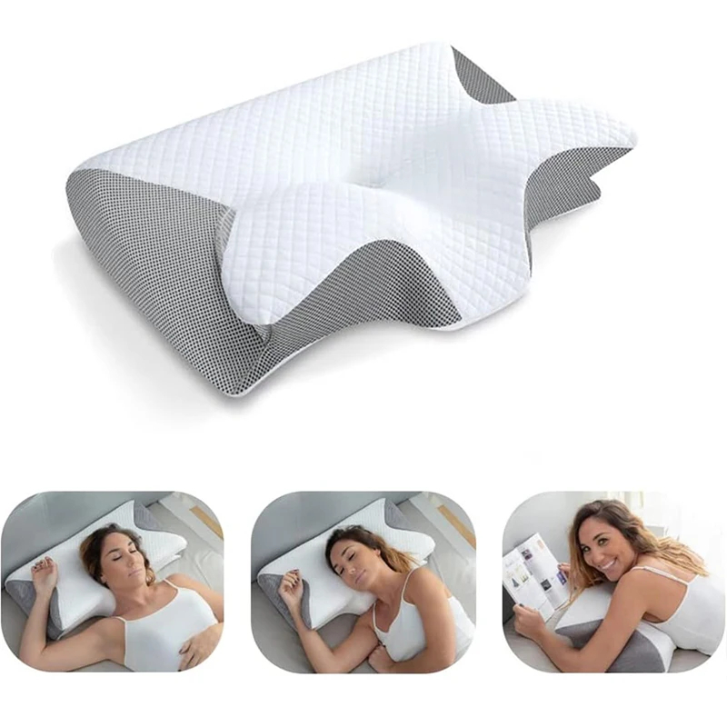 Memory Foam Cervical Neck Pillow – Ergonomic Orthopedic Sleep Support