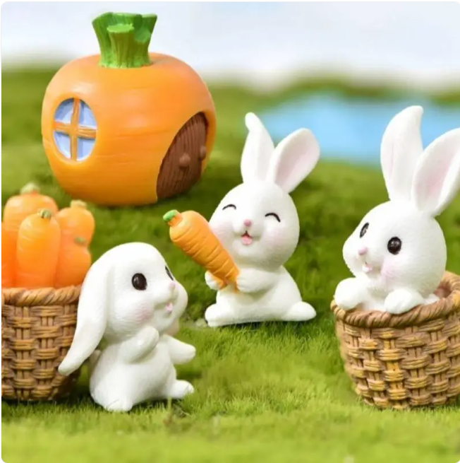 Mini Resin Animal Figurines | DIY Micro-Landscape Decor