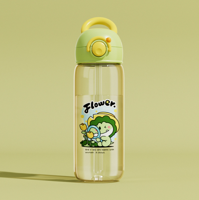 Children's Whale Cartoon Water Bottle