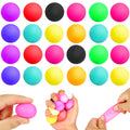 32 Pack Slowrising Stress Balls for Kids Adults Stretch Squeeze Sensory Balls Fidget Toys Hand Therapy Sensory Squishy Ball Fidget Ball for Anxiety Stress Relief Classroom Prize Box Toys