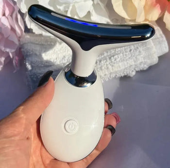 7-Color Microcurrent Facial Massager – LED Skin Firming & Lifting Device