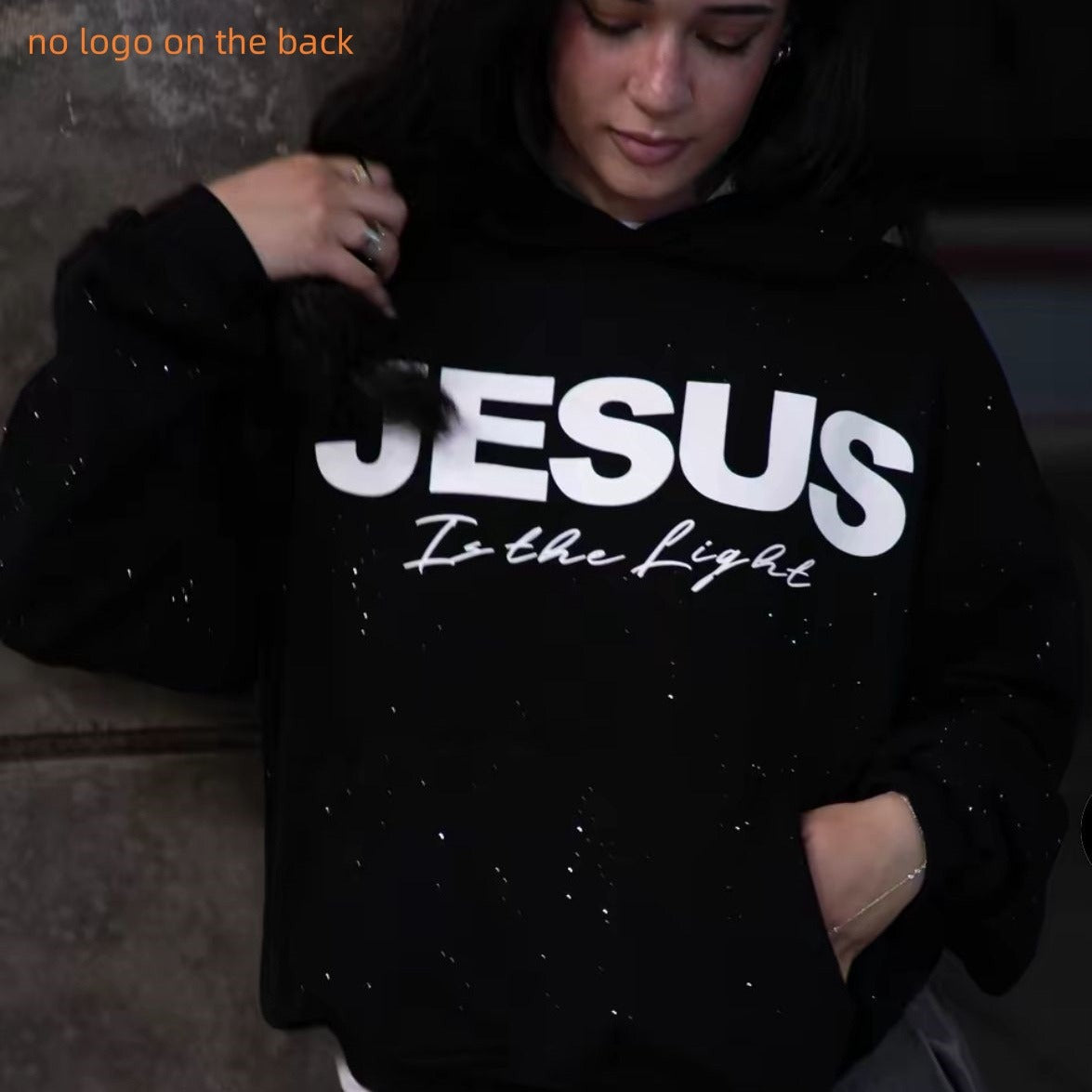 3D Print Pullover Hoodie – Oversized Round Neck Sweatshirt
